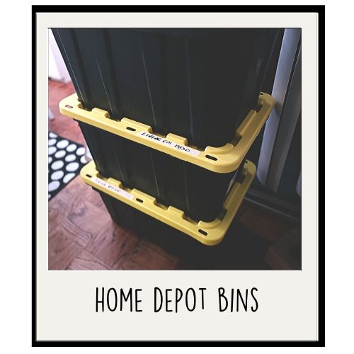 home depot bins-pack
