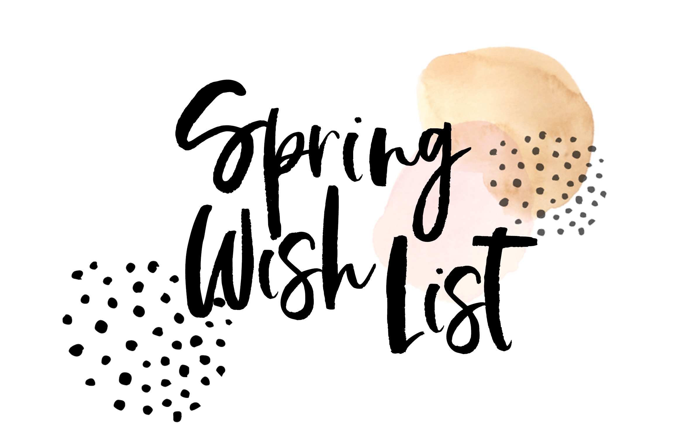 2020 Spring Wish List!