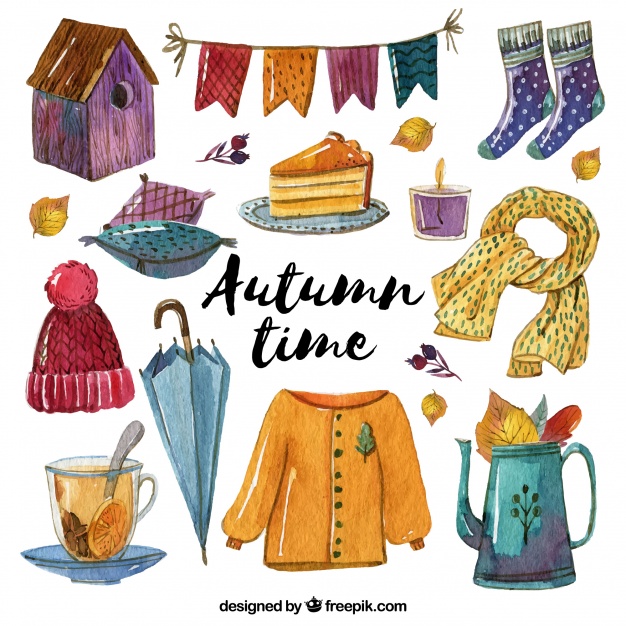 pretty-clothes-with-autumnal-watercolor-accessories