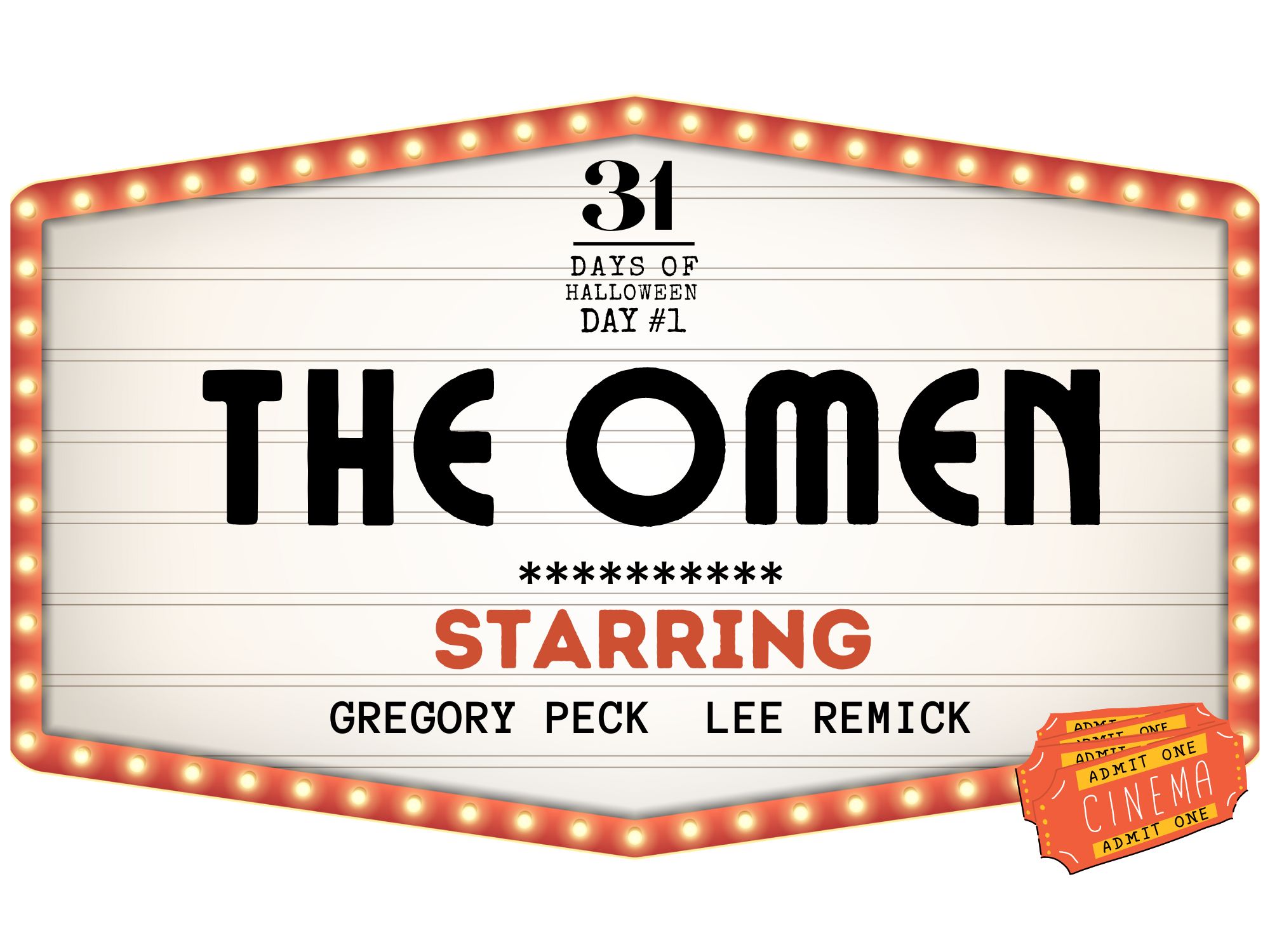 31 Days of Halloween: Day #1, The Omen (Series Kick-Off)