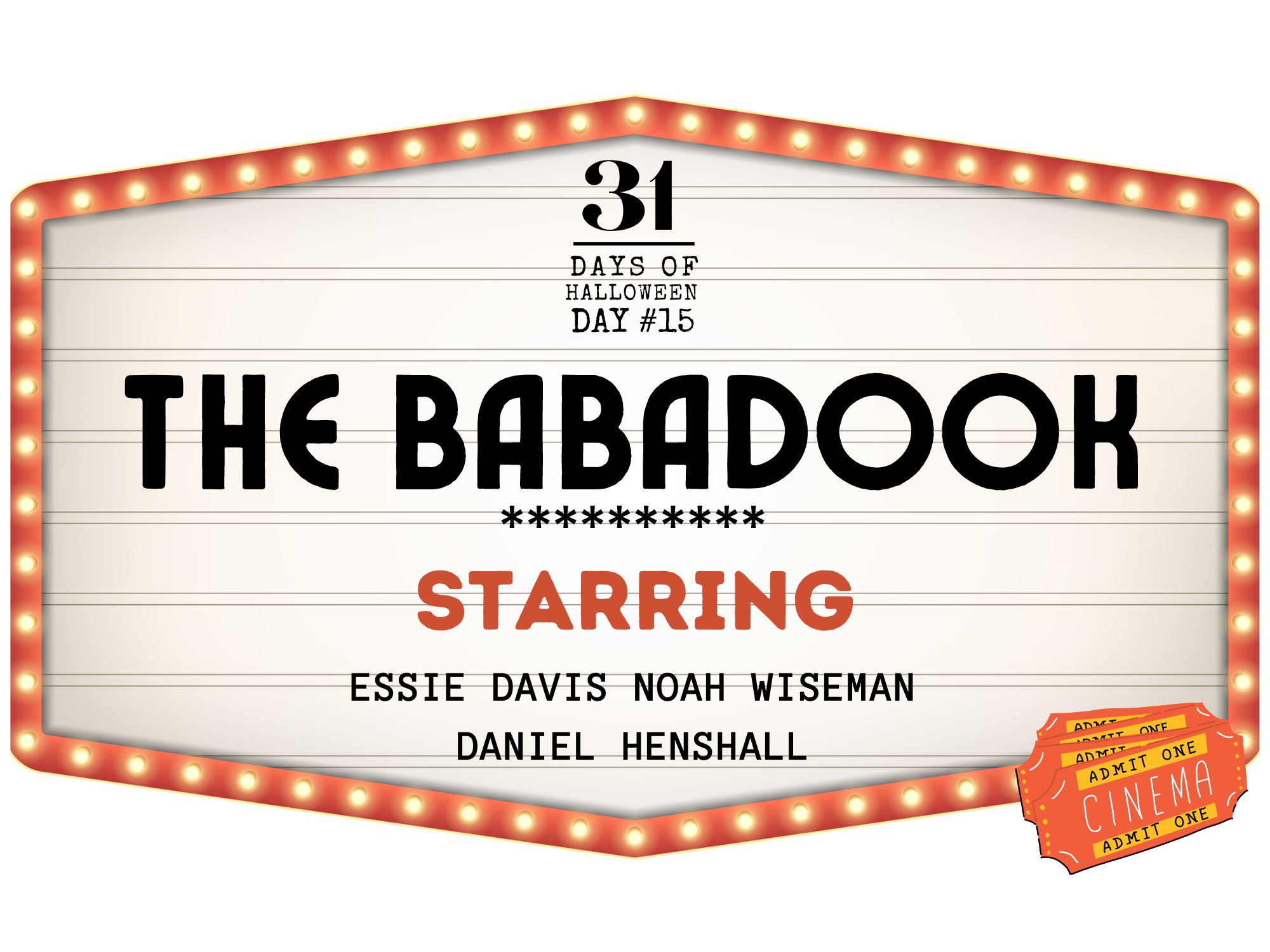 31 Days of Halloween: Day #15, The Babadook