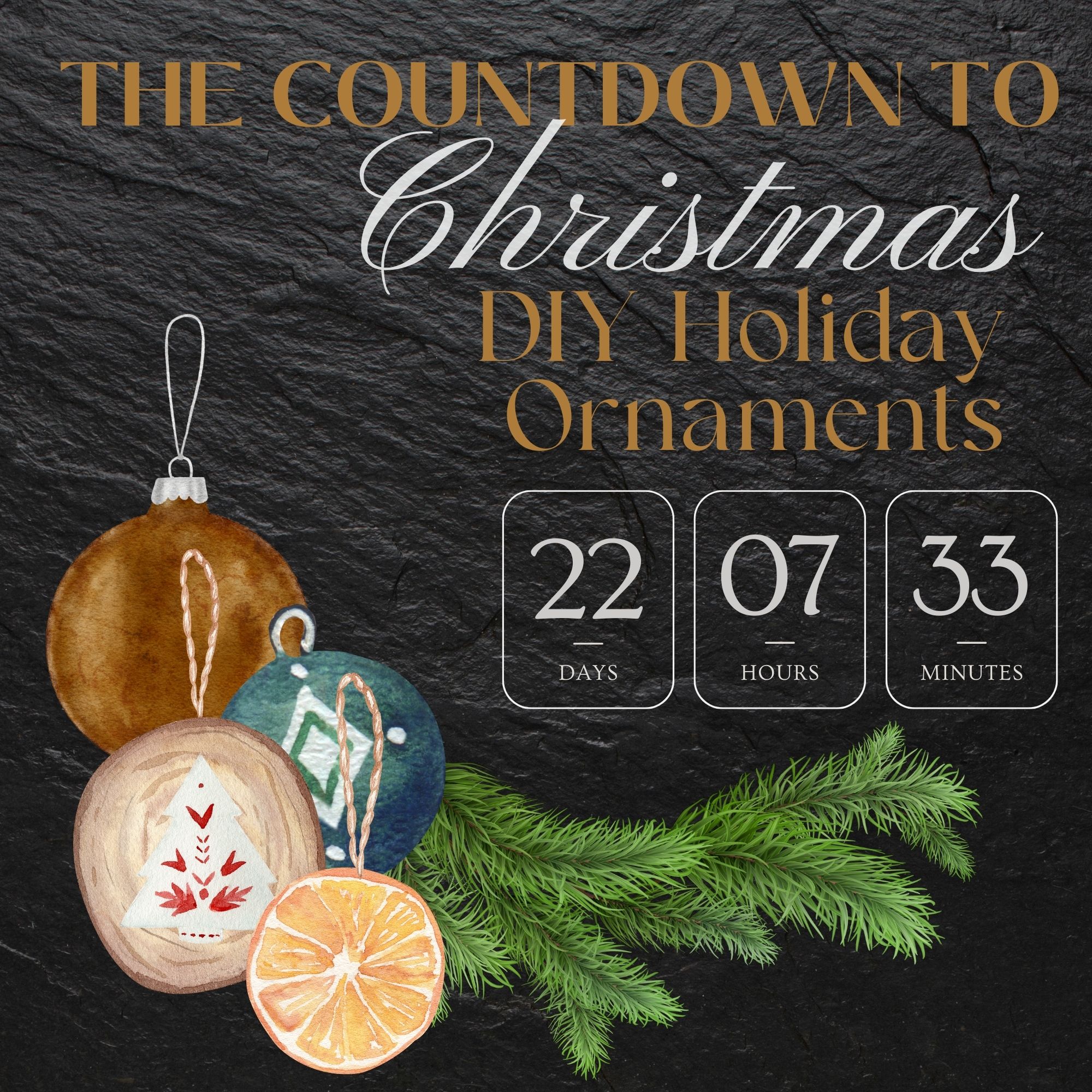 The Countdown To Christmas …an Ornament DIY