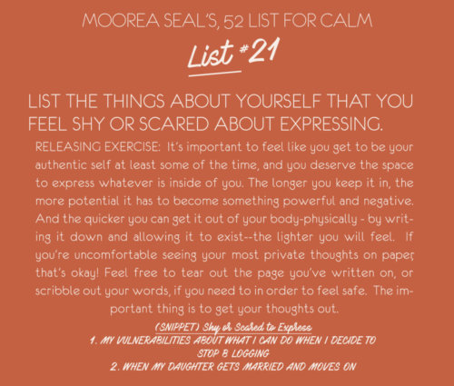 52 List for Calm #21