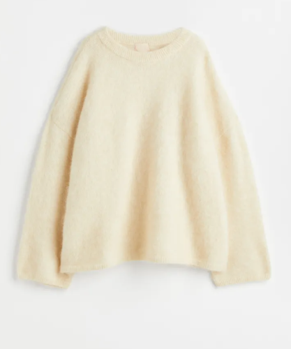 Mohair Blend Sweater ** H & M