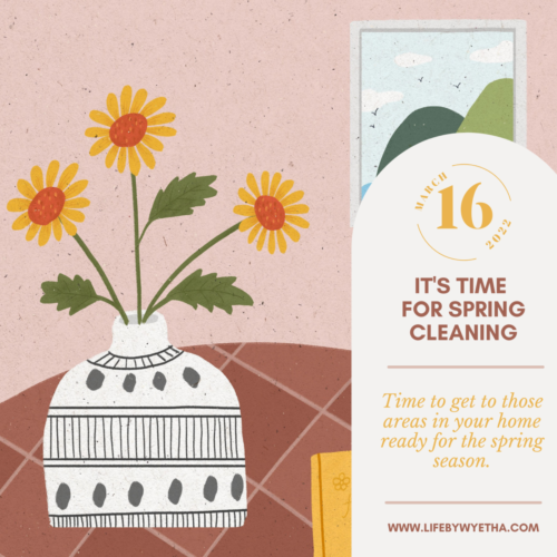 MARCH 16: It’s Time for Spring Cleaning!
