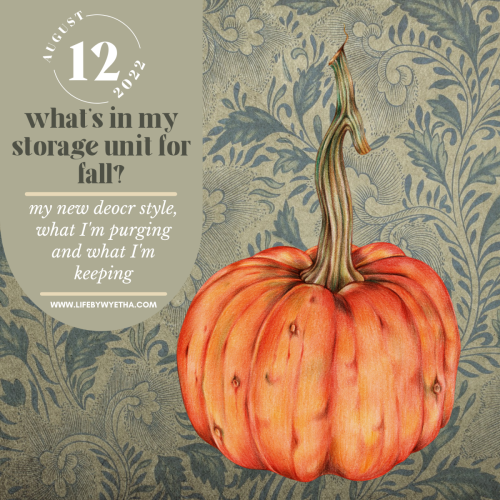 What’s in My Storage Unit for Fall?